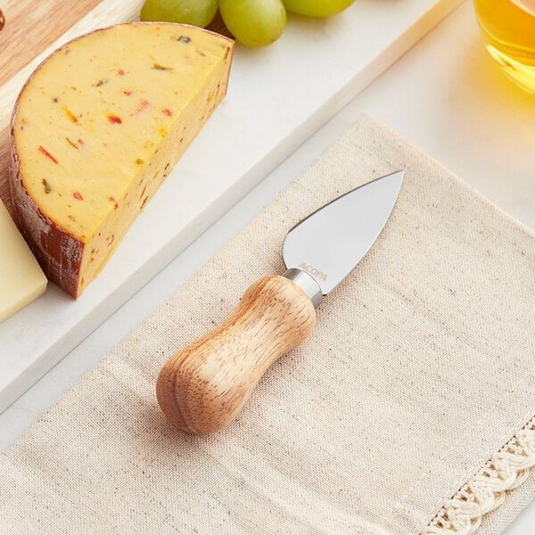 Cheese Knife with Beechwood Handle (Steel)