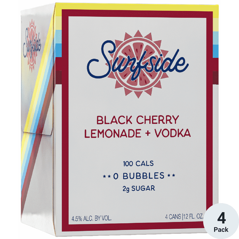 4PK - Surfside Black Cherry Lemonade + Vodka