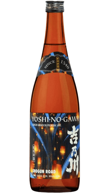 Yoshinogawa Honjozo Sake Gensen Karakuchi Shogun Road (720ml)