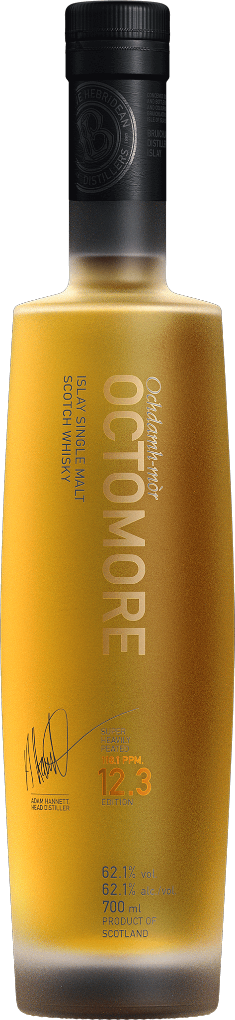 Bruichladdich Octomore Edition 12.3 5yr Old Single Malt Scotch (Islay) 124.2PF - 2021 Release