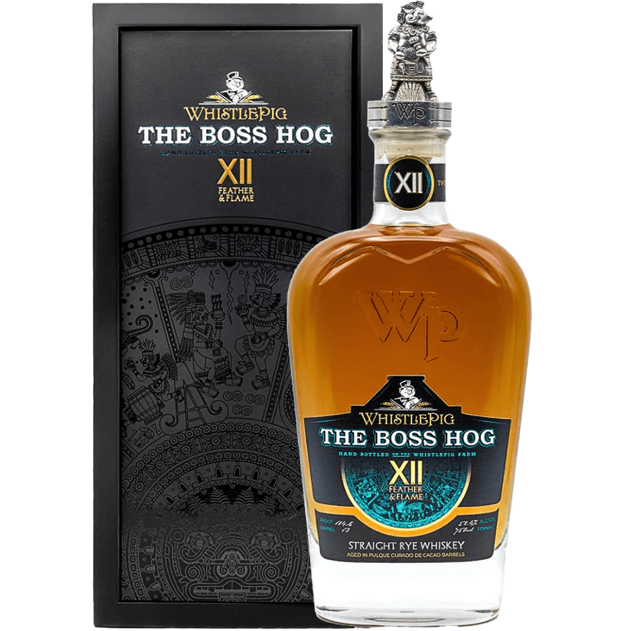 WhistlePig The Boss Hog XII "Feather & Flame" Straight Rye Whiskey Cacao Barrels 105.4PF