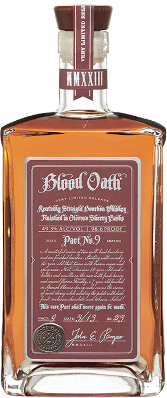 Blood Oath Pact 9 Kentucky Straight Bourbon Whiskey (Oloroso Sherry Cask) 98.6PF - 2023 Release